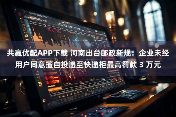 共赢优配APP下载 河南出台邮政新规:企业未经用户同意擅自投递至快递柜最高罚款 3 万元